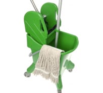 Одноведерная тележка HQ profiline с универсальным отжимом, зеленая, 31 л 74623