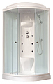 Royal Bath RB100HK7-WT 100х100х217 см, прозрачное, белый профиль