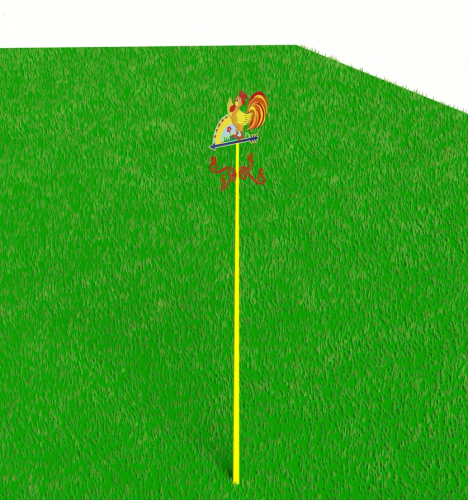 Модуль уличный Флюгер с красочным петушком и сторонами света