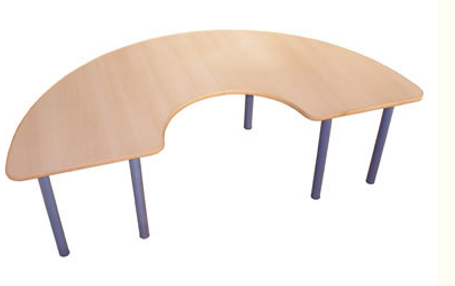 Стол-трансформер полукруглый с вырезом Стол-трансформер полукруглый с вырезом