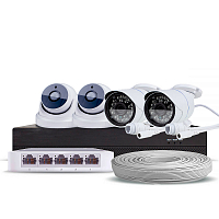 Комплект видеонаблюдения IP Ps-Link KIT-B204IP 2Мп 4 камеры Комплект видеонаблюдения IP Ps-Link KIT-B204IP 2Мп 4 камеры