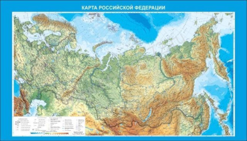 Стенд в школу Карта Российской федерации, 1,4х0,8 м