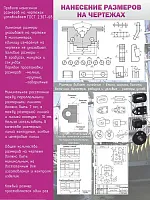 Стенд Нанесение размеров на чертежах, арт. ШК-0907
