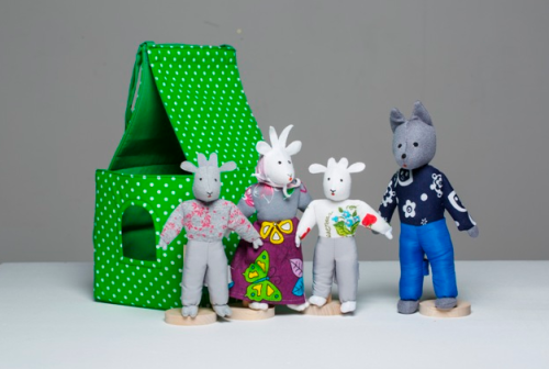 Театр Волк и козлята с домиком Театр Волк и козлята с домиком