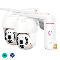 Комплект видеонаблюдения 4G Ps-Link KIT-WPM502-4G 5Мп 2 камеры Комплект видеонаблюдения 4G Ps-Link KIT-WPM502-4G 5Мп 2 камеры