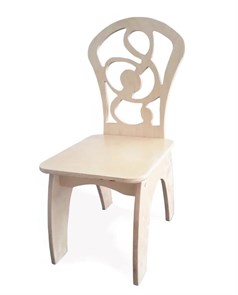 Стул взрослый мягкий Скрипичный ключ (бесцветный лак) Стул взрослый мягкий Скрипичный ключ (бесцветный лак)