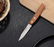 Нож для овощей с деревянной ручкой