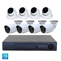 Комплект видеонаблюдения AHD 5Мп Ps-Link KIT-B508HD 8 камер Комплект видеонаблюдения AHD 5Мп Ps-Link KIT-B508HD 8 камер