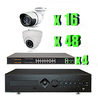 Комплект видеонаблюдения IP Ps-Link KIT-B24816IP-POE 2Мп 64 камеры питание POE Комплект видеонаблюдения IP Ps-Link KIT-B24816IP-POE 2Мп 64 камеры питание POE