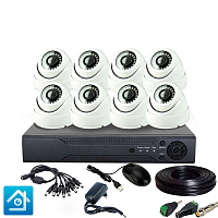 Комплект видеонаблюдения AHD 5Мп Ps-Link KIT-A508HDV 8 камер антивандальный Комплект видеонаблюдения AHD 5Мп Ps-Link KIT-A508HDV 8 камер антивандальный