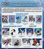 Стенд Олимпийские зимние виды спорта, арт. ШК-2932