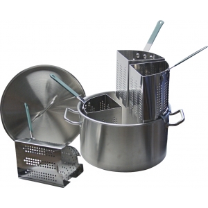 Котёл 17 л нерж.с вставками для макарон Luxstahl кт1383 Котёл 17 л нерж.с вставками для макарон Luxstahl кт1383