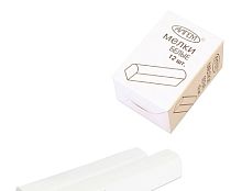 Мел белый АЛГЕМ, набор 12 шт., квадратный, НМБ-12