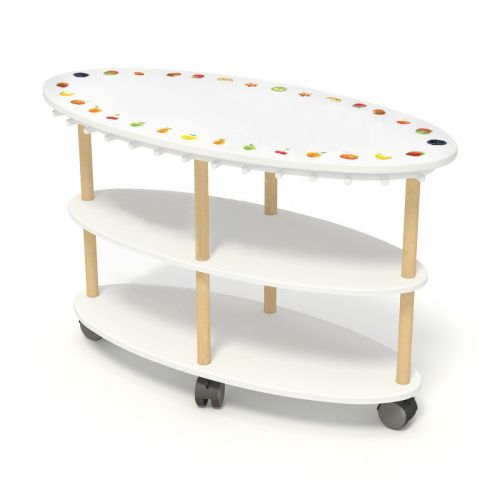 Полотенечница передвижная на 30 мест, 1100х500х720 мм Полотенечница передвижная на 30 мест, 1100х500х720 мм