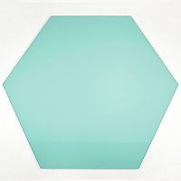 Шестиугольная стеклянная магнитно-маркерная доска