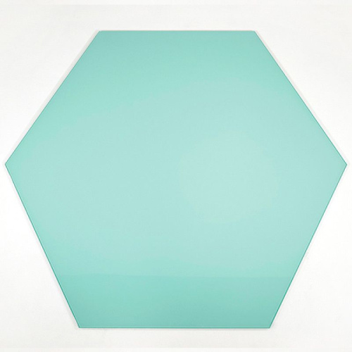 Шестиугольная стеклянная магнитно-маркерная доска