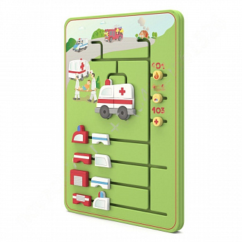 Панель детская дидактическая Автомобили экстренных служб Панель детская дидактическая Автомобили экстренных служб