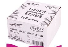 Мел белый ЮНЛАНДИЯ (Алгем), натуральный, набор 100 штук, квадратный, 229070