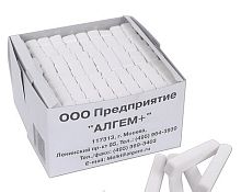 Мел белый АЛГЕМ, набор 100 шт., квадратный, МШБ 100