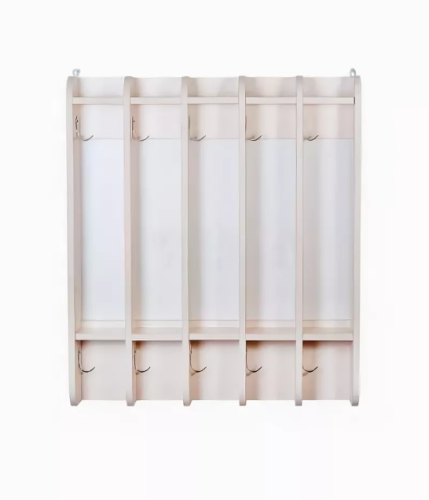 Вешалка для детских полотенец навесная 5 секций, 700х140х800 мм Вешалка для детских полотенец навесная 5 секций, 700х140х800 мм