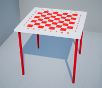 Шахматный стол на металлокаркасе Шахматный стол на металлокаркасе