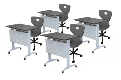 Комплект ученической мебели одноместный, на роликах Комплект ученической мебели одноместный, на роликах