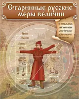 Стенд Старинные русские меры величин, арт. ШК-0432