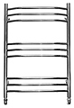 Domoterm Лаура П9 50x70 см, хром Domoterm Лаура П9 50x70 см, хром