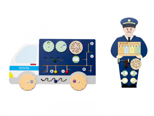 Набор бизибордов для изучения профессии "Почтальон" Набор бизибордов для изучения профессии "Почтальон"