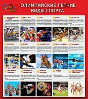 Стенд Олимпийские летние виды спорта, арт. ШК-2933