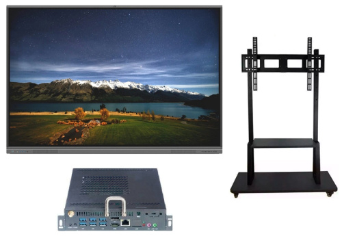 Интерактивная панель Interwrite MTM75-T9 + Мобильная стойка Interwrite HY-680A + Встраиваемый компьютер OPS i3-8145U/8G/128G SSD/Win 10 Pro Интерактивная панель Interwrite MTM75-T9 + Мобильная стойка Interwrite HY-680A + Встраиваемый компьютер OPS i3-8145U/8G/128G SSD/Win 10 Pro