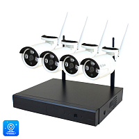 Комплект видеонаблюдения WIFI Ps-Link KIT-C304W 3Мп 4 камеры Комплект видеонаблюдения WIFI Ps-Link KIT-C304W 3Мп 4 камеры