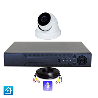 Комплект видеонаблюдения AHD 8Мп Ps-Link KIT-A801HDM 1 камера запись звука Комплект видеонаблюдения AHD 8Мп Ps-Link KIT-A801HDM 1 камера запись звука