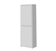 Шкаф металлический медицинский двухсекционный с металлическими дверцами