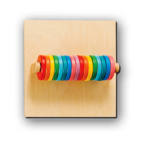 Тактильно-развивающая Панель детская Цветные круги Тактильно-развивающая Панель детская Цветные круги