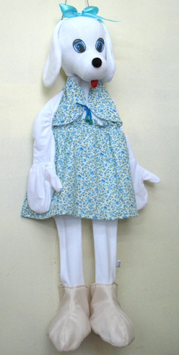 Ростовая кукла Собачка белая Ростовая кукла Собачка белая