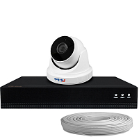 Комплект видеонаблюдения IP Ps-Link KIT-A801IP-POE 8Мп 1 камера питание POE Комплект видеонаблюдения IP Ps-Link KIT-A801IP-POE 8Мп 1 камера питание POE