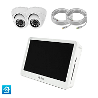 Комплект видеонаблюдения IP Ps-Link KIT-A202IP-POE-LCD 2Мп 2 камеры монитор Комплект видеонаблюдения IP Ps-Link KIT-A202IP-POE-LCD 2Мп 2 камеры монитор