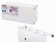 Держатель магнитный для 4 маркеров для доски (85х160 мм), прозрачный акрил, BRAUBERG, РОССИЯ, 235530