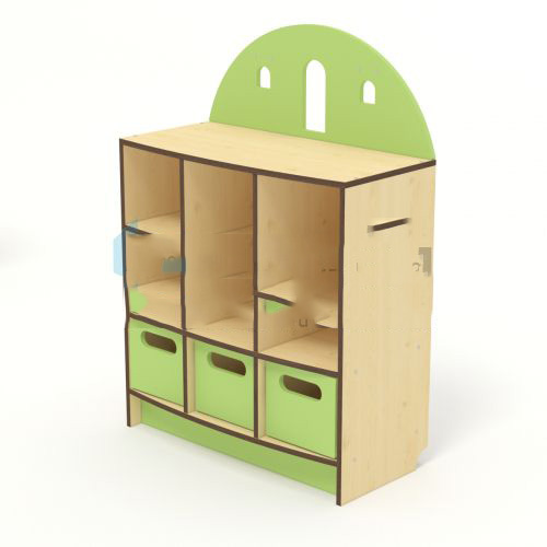 Стеллаж для зонирования полуоткрытый, 780х380х1120 мм Стеллаж для зонирования полуоткрытый, 780х380х1120 мм