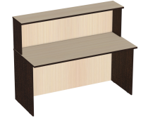 Модульная стойка администратора-ресепшн прямая 1500х680х1200 мм Модульная стойка администратора-ресепшн прямая 1500х680х1200 мм