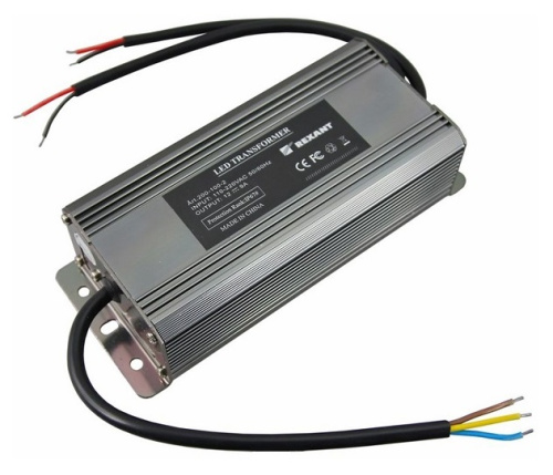 Источник питания 110-220V AC 12V DC, 9А, 100W с проводами, влагозащищенный, 200-100-2