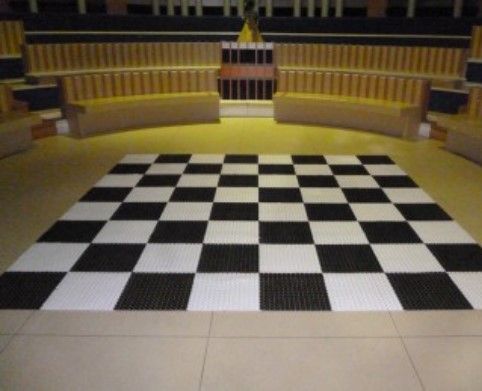 Поле шахматное сборное, пластмасса 160х160 см Поле шахматное сборное, пластмасса 160х160 см