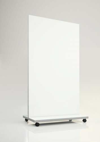 Мобильная стеклянная магнитно-маркерная доска