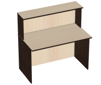 Модульная стойка администратора-ресепшн прямая 1200х680х1200 мм Модульная стойка администратора-ресепшн прямая 1200х680х1200 мм