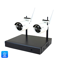 Комплект видеонаблюдения WIFI Ps-Link KIT-C302W 3Мп 2 камеры Комплект видеонаблюдения WIFI Ps-Link KIT-C302W 3Мп 2 камеры