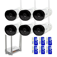 Комплект видеонаблюдения WIFI Ps-Link KIT-XMJ506R-WIFI 5Мп 6 камер Комплект видеонаблюдения WIFI Ps-Link KIT-XMJ506R-WIFI 5Мп 6 камер